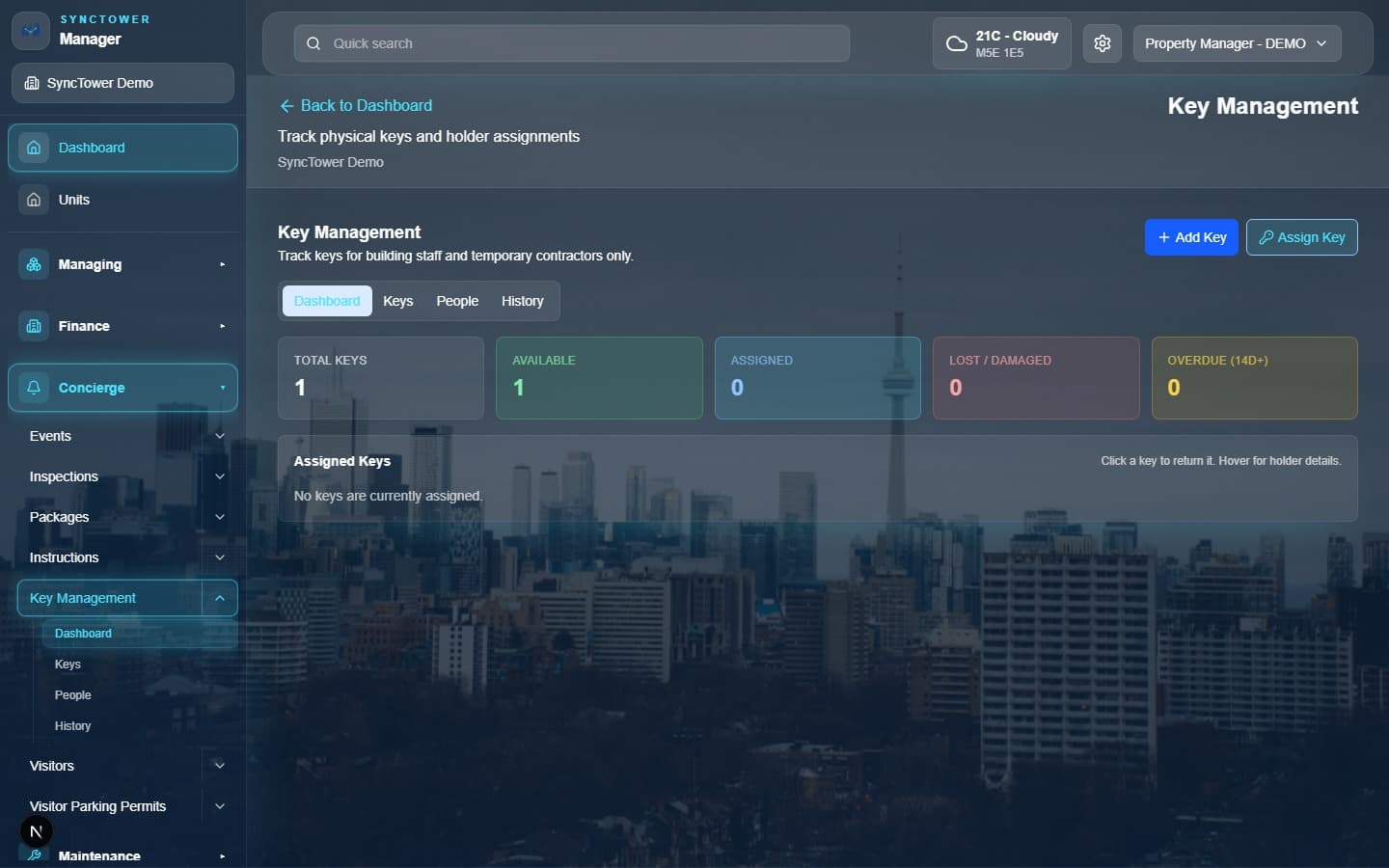 SyncTower Key Management module