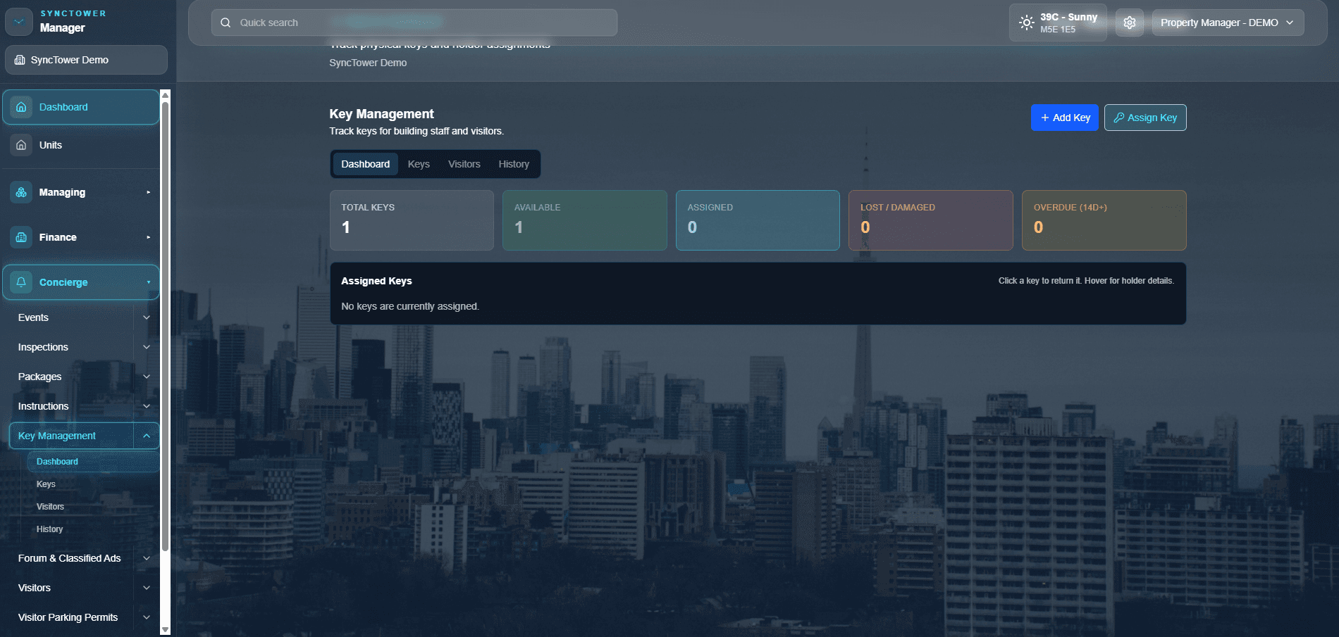 SyncTower Key Management module