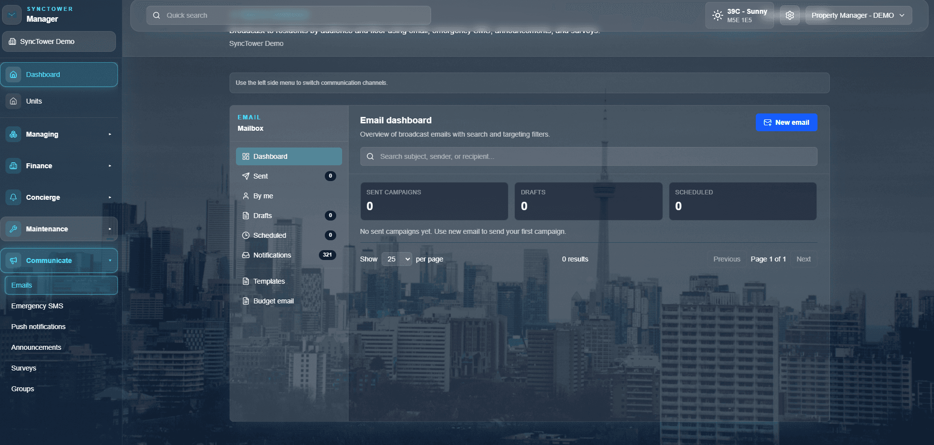 SyncTower Email Messaging module